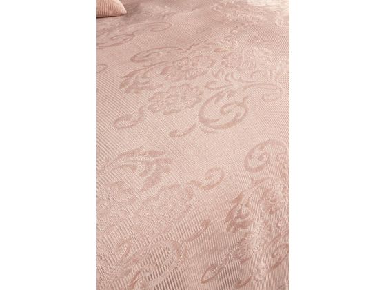 Belins Bedding Set 3 pcs, Bedspread 250x250 cm, Lace, Double Size Pink