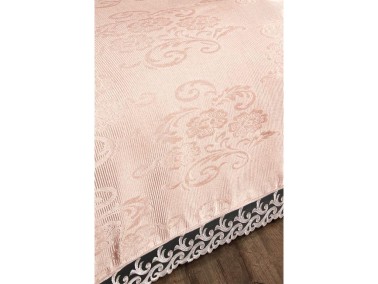 Belins Bedding Set 3 pcs, Bedspread 250x250 cm, Lace, Double Size Pink - Thumbnail