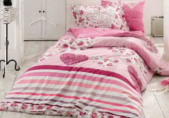 Bella Single Quilted Duvet Cover Set Lilac