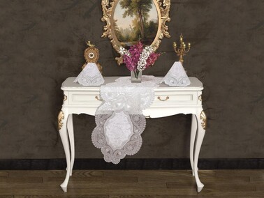 Dowry World - Bellisima Velvet 3-Piece Bedroom Set Silver Dowry World - Bellisima Velvet 3-Piece Bedroom Set Silver