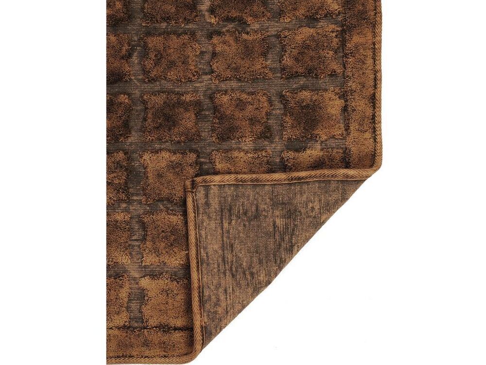 Bergama Cotton Bath Mat Set 2 Pcs Brown