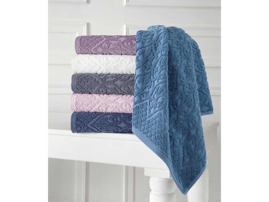 Dowry World - Berthe Curl Jacquared 6 Piece Hand Face Towel Set Dowry World - Berthe Curl Jacquared 6 Piece Hand Face Towel Set