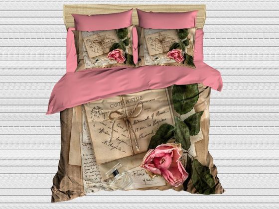 Digital Printed 3d Double Duvet Cover Set Cart Postal