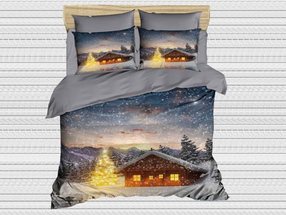 Best Class Digital Printed 3d Double Duvet Cover Set Chalet