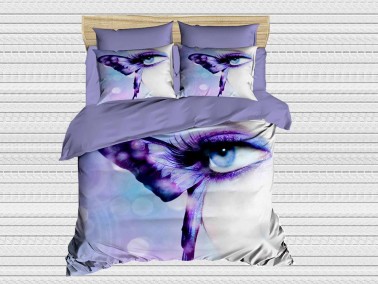 Best Class - Best Class Digital Printed 3d Double Duvet Cover Set Eyes Best Class - Best Class Digital Printed 3d Double Duvet Cover Set Eyes