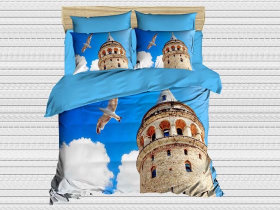 Digital Printed 3d Double Duvet Cover Set Galata