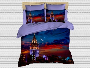 Best Class - Digital Printed 3d Double Duvet Cover Set Galata Kulesi Best Class - Digital Printed 3d Double Duvet Cover Set Galata Kulesi