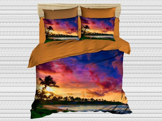 Digital Printed 3d Double Duvet Cover Set Holiday