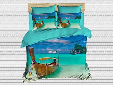 Best Class - Digital Printed 3d Double Duvet Cover Set Island Best Class - Digital Printed 3d Double Duvet Cover Set Island