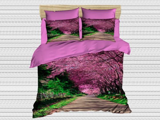 Digital Printed 3d Double Duvet Cover Set Jungle