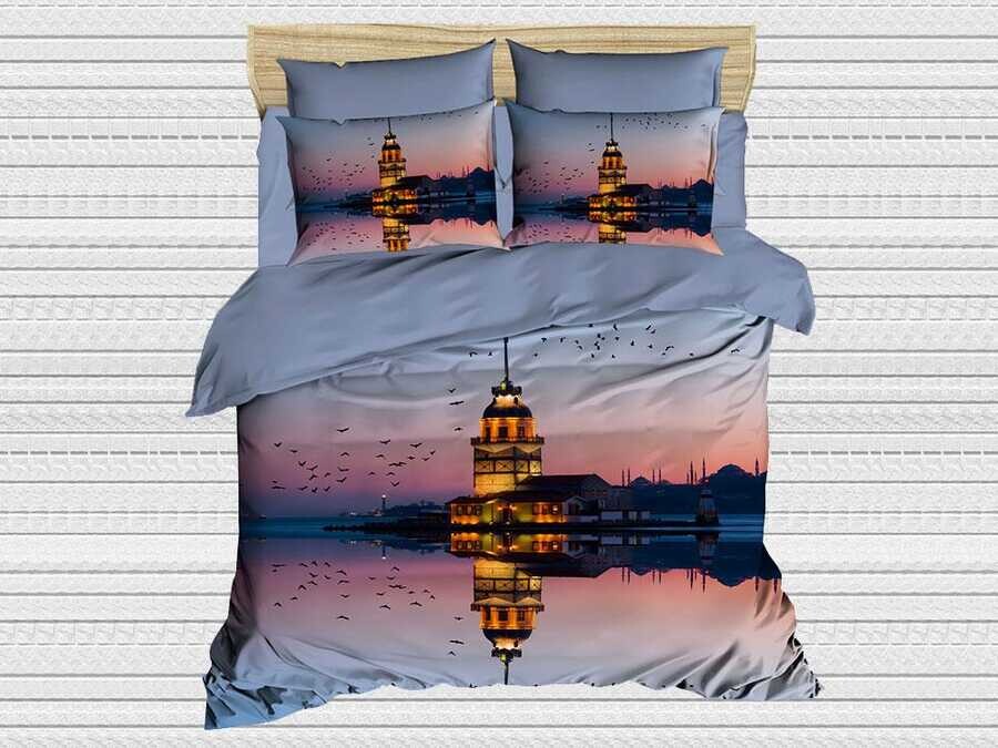 Best Class - Digital Printed 3d Double Duvet Cover Set Kız Kulesi Best Class - Digital Printed 3d Double Duvet Cover Set Kız Kulesi