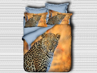 Best Class - Best Class Digital Printed 3d Double Duvet Cover Set Leopar Best Class - Best Class Digital Printed 3d Double Duvet Cover Set Leopar