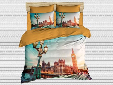 Best Class - Digital Printed 3d Double Duvet Cover Set Londra Best Class - Digital Printed 3d Double Duvet Cover Set Londra