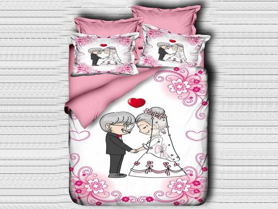 Digital Printed 3d Double Duvet Cover Set Marital