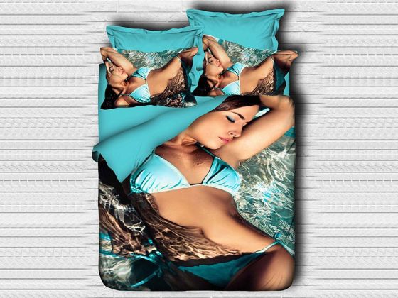 Digital Printed 3d Double Duvet Cover Set Mermaid