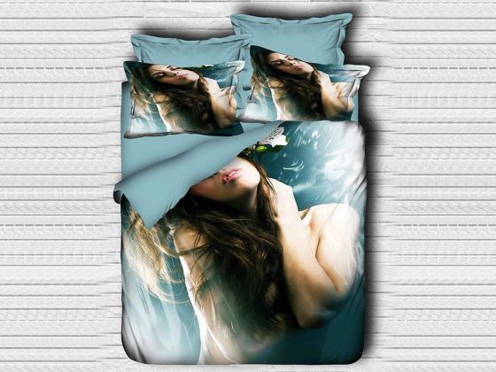 Digital Printed 3d Double Duvet Cover Set Miss