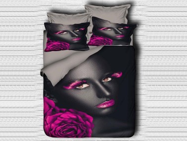 Best Class - Digital Printed 3d Double Duvet Cover Set Miss Puce Best Class - Digital Printed 3d Double Duvet Cover Set Miss Puce