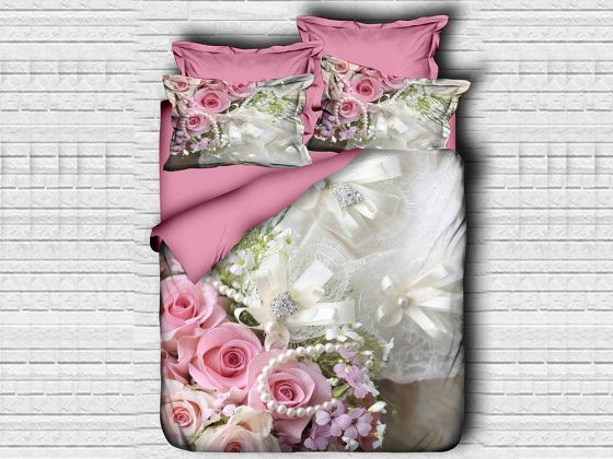 Digital Printed 3d Double Duvet Cover Set Nuptial