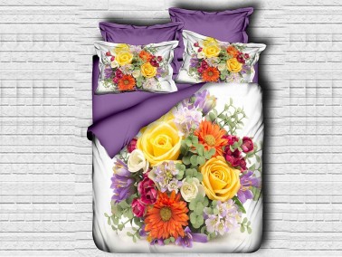 Best Class - Best Class Digital Printed 3d Double Duvet Cover Set Parterre Best Class - Best Class Digital Printed 3d Double Duvet Cover Set Parterre