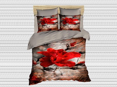Best Class - Digital Printed 3d Double Duvet Cover Set Red Best Class - Digital Printed 3d Double Duvet Cover Set Red