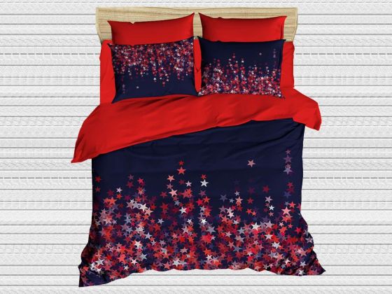 Digital Printed 3d Double Duvet Cover Set Star