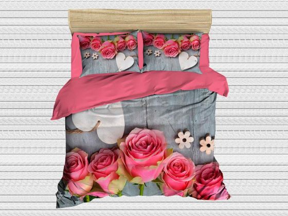 Digital Printed 3d Double Duvet Cover Set Sweet