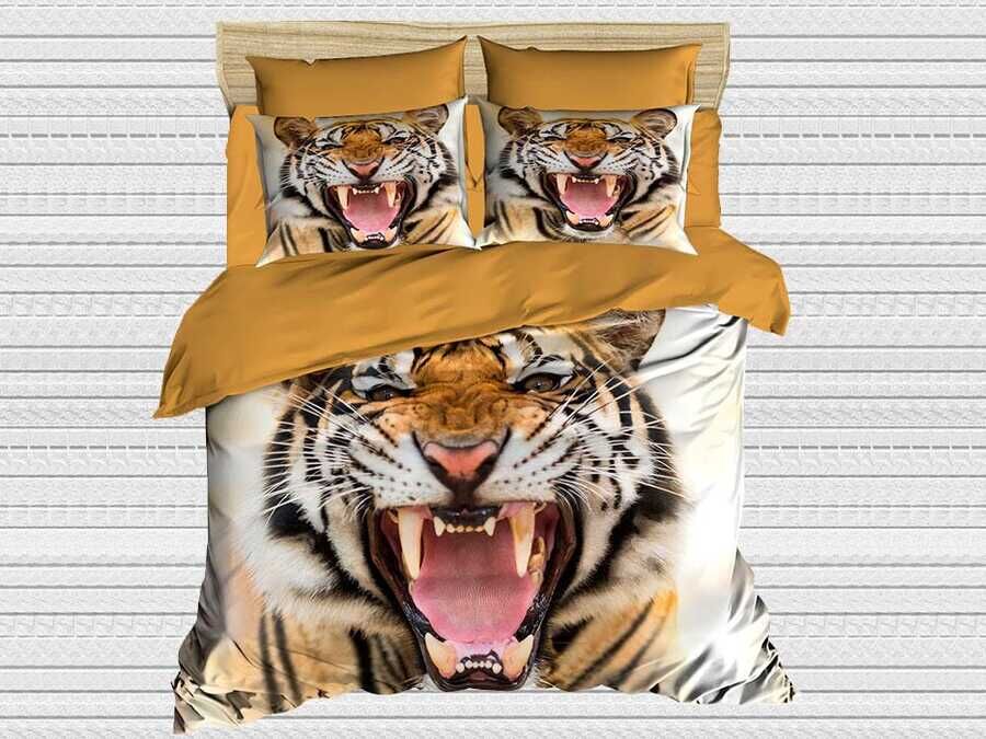  Best Class Digital Printed 3d Double Duvet Cover Set Tigris