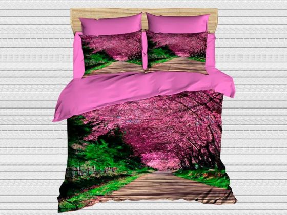 Digital Printed 3d Double Duvet Cover Set Jungle