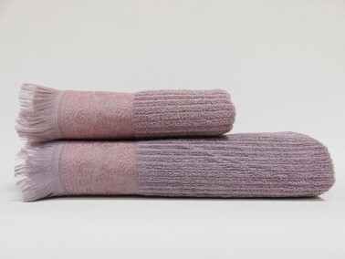 Çeyiz Diyarı - Biella Double Cotton Bath Towel Set Hazelnut Çeyiz Diyarı - Biella Double Cotton Bath Towel Set Hazelnut