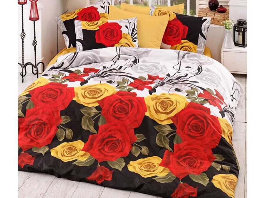 Best Class - Bionca Perla 100% Cotton Double Duvet Cover Set Yellow Best Class - Bionca Perla 100% Cotton Double Duvet Cover Set Yellow