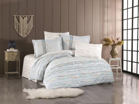 Blossom Single Duvet Cover Set Turquoise