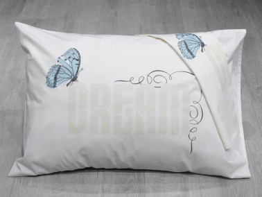 Blue Butterfly 2 Pillow Cases - Thumbnail