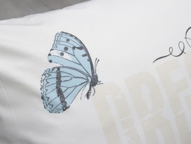 Blue Butterfly 2 Pillow Cases - Thumbnail