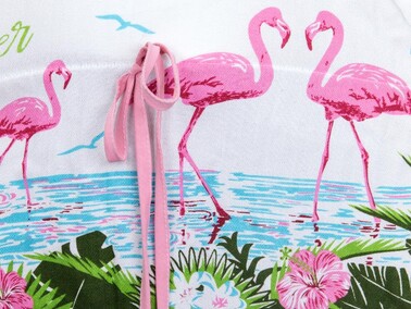 Bodrum Flamingo Summer Beach Dress - Thumbnail