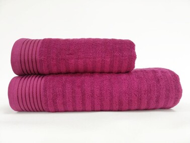 Çeyiz Diyarı - Bonisia Double Cotton Bath Towel Set - Claret Red Çeyiz Diyarı - Bonisia Double Cotton Bath Towel Set - Claret Red
