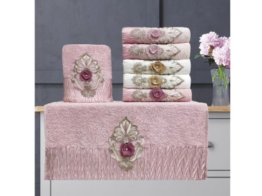 Çeyiz Diyarı - Bride Cotton 6 Pcs Hand Face Towel Çeyiz Diyarı - Bride Cotton 6 Pcs Hand Face Towel