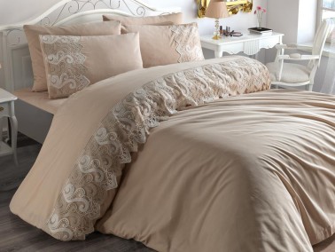 Buglem Duvet Cover French Lace Cappucino - Thumbnail