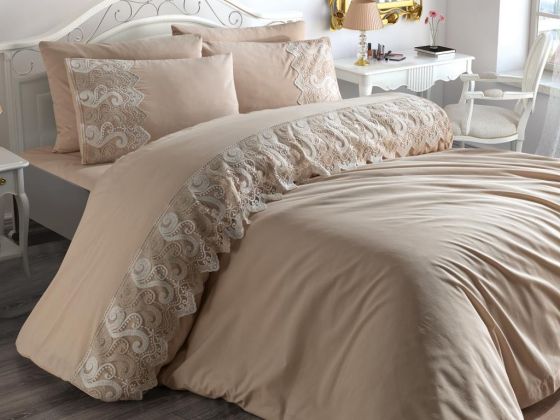 Buglem Duvet Cover French Lace Cappucino