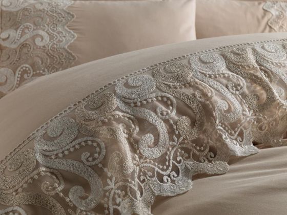 Buglem Duvet Cover French Lace Cappucino
