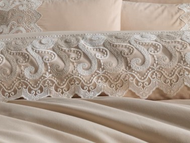 Buglem Duvet Cover French Lace Cappucino - Thumbnail