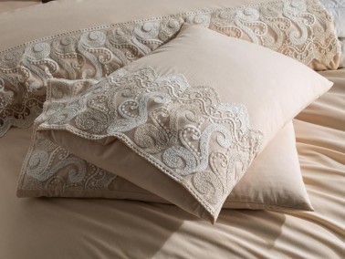 Buglem Duvet Cover French Lace Cappucino - Thumbnail