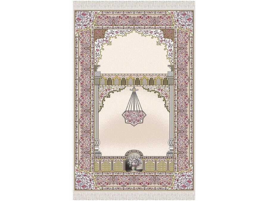 Bouquet Velvet Prayer Rug - Thumbnail