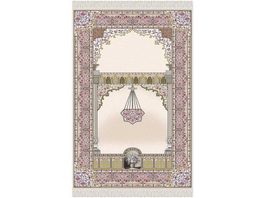 Bouquet Velvet Prayer Rug - Thumbnail