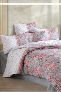 Çeyiz Diyarı - Cansu Ranforce Duvet Cover Set, Duvet Cover 200x220, Sheet 240x260, Double Size, King Size Çeyiz Diyarı - Cansu Ranforce Duvet Cover Set, Duvet Cover 200x220, Sheet 240x260, Double Size, King Size