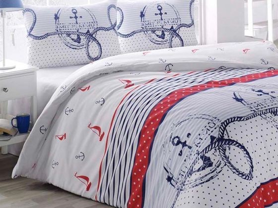 Capa Single Sleeping Set Red White