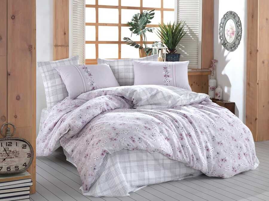 Çeyiz Diyarı - Carmen Single Duvet Cover Set Lilac Çeyiz Diyarı - Carmen Single Duvet Cover Set Lilac
