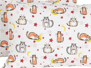 Cat 2 pcs Pillowcase Yellow - Thumbnail