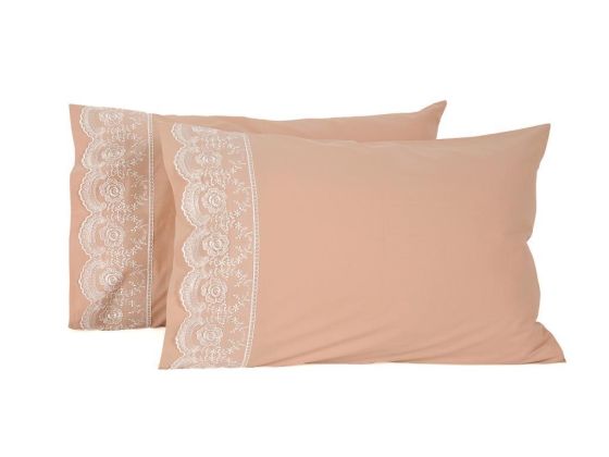  Dowry World 2-pack Lace Pillowcase

