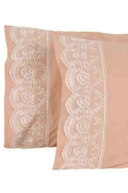  Dowry World 2-pack Lace Pillowcase
- Thumbnail