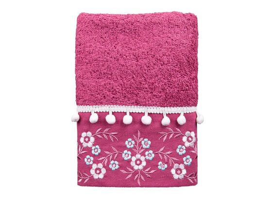 Dowry World 3 Piece Dream Hand Face Towel Set Plum